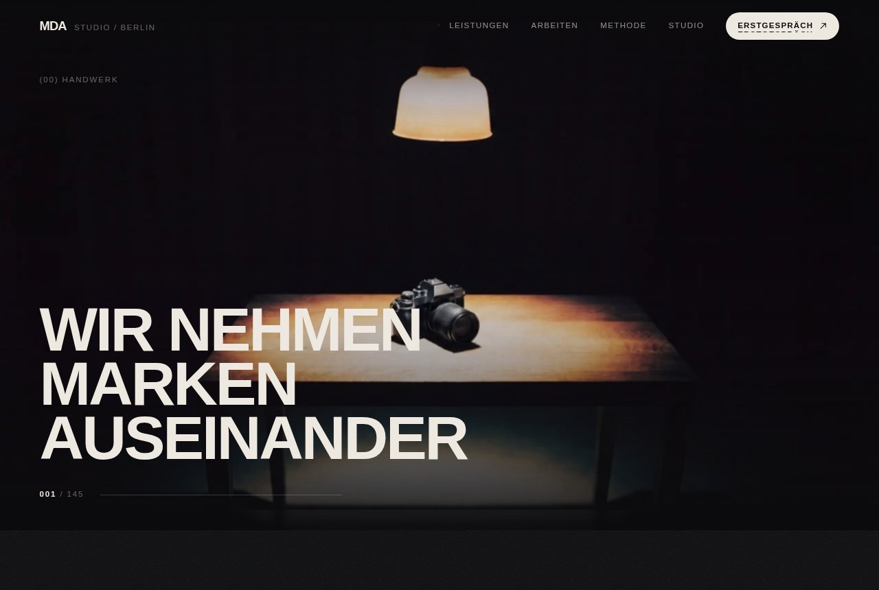 Website-Vorschau MDA Studio